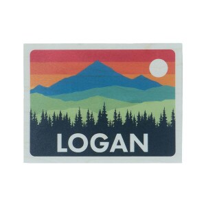 Logan Scenery Wooden Postcard